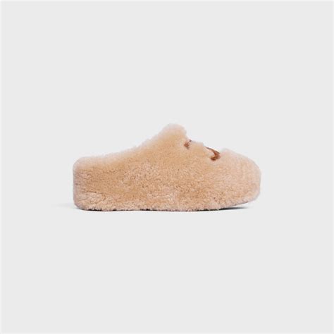 celine fur mule in shearling|Mules & Clogs CELINE Women's .